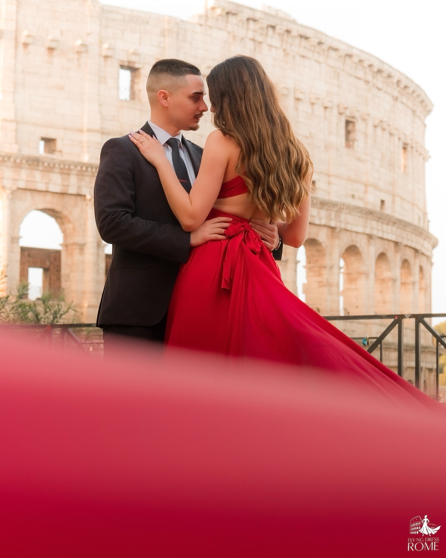 Servizio fotografico flying dress a Colosseo, Roma