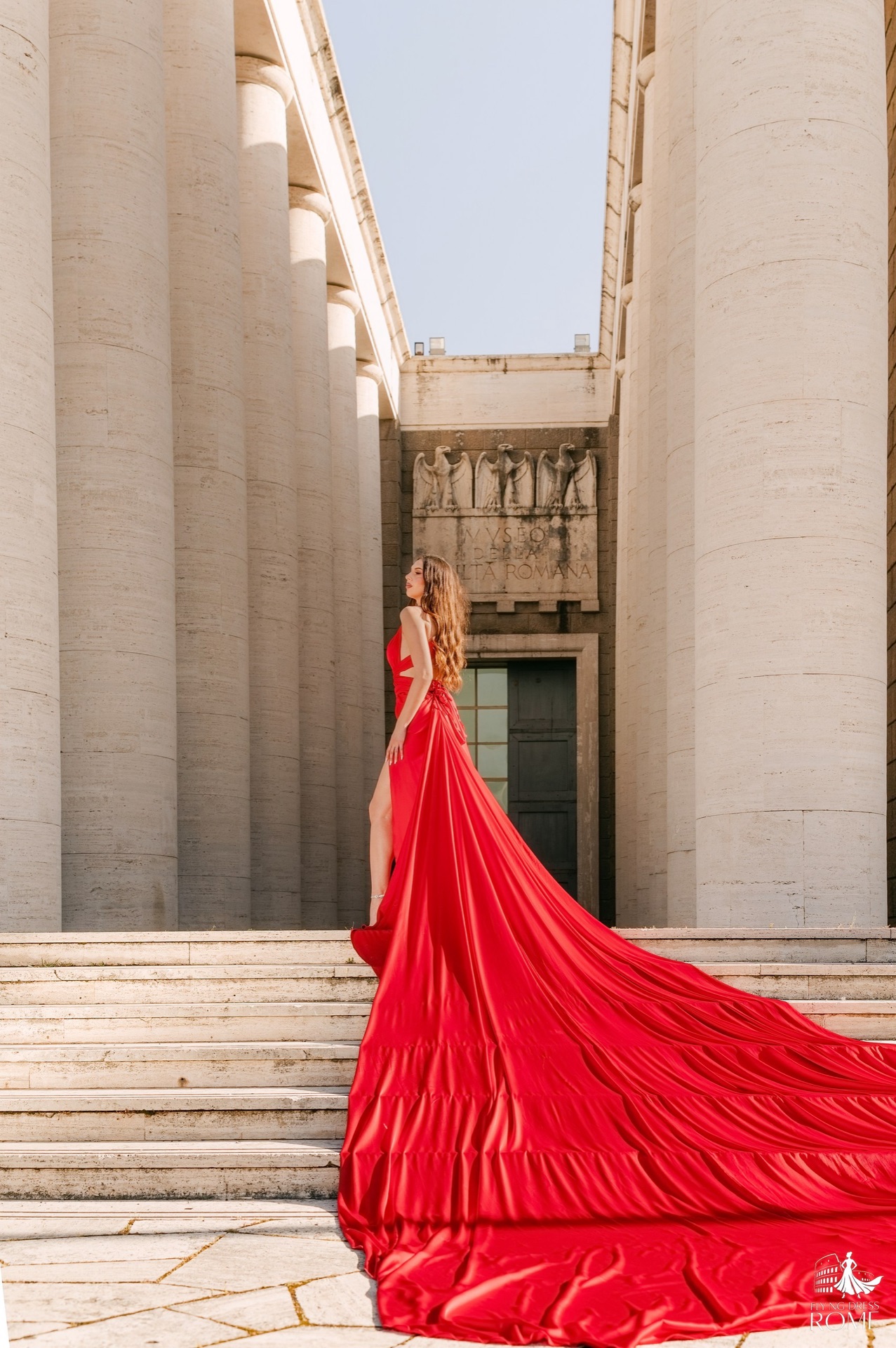 Servizio fotografico flying dress a Planetario, Roma